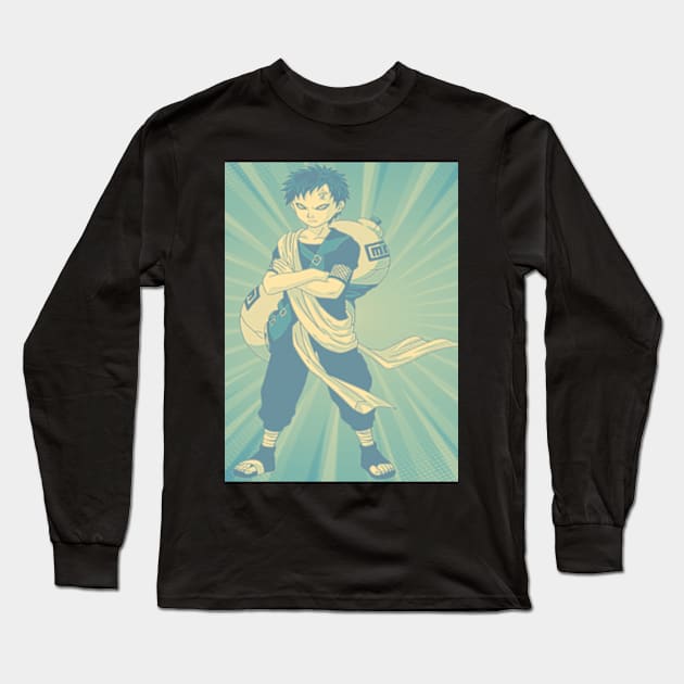 gaara Long Sleeve T-Shirt by DinoZard